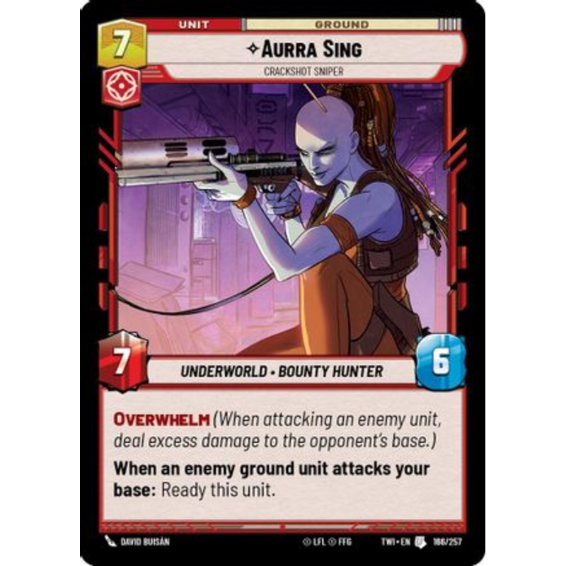 Aurra Sing - Crackshot Sniper (166/257) - Twilight of the Republic Foil