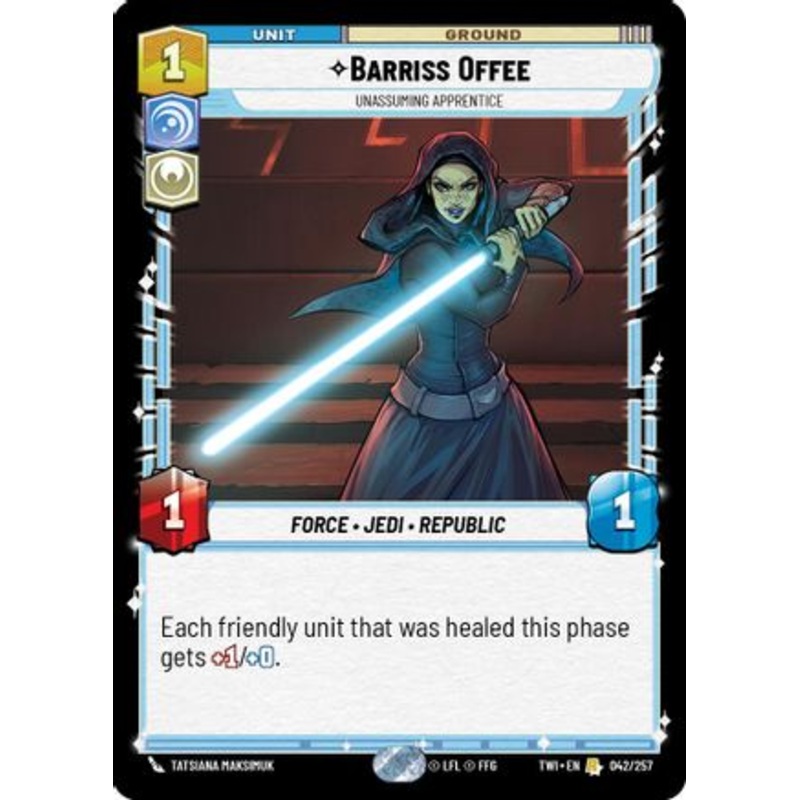 Barriss Offee - Unassuming Apprentice (042/257) - Twilight of the Republic Foil