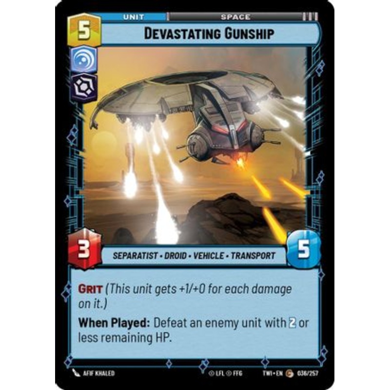 Devastating Gunship (036/257) - Twilight of the Republic