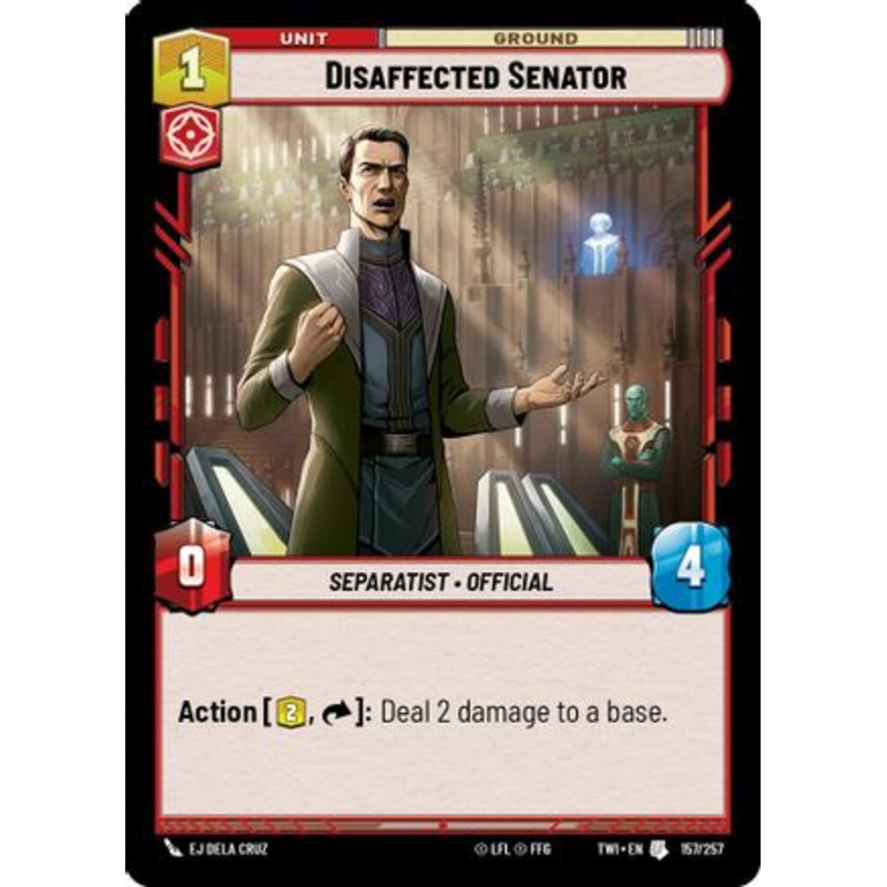 Disaffected Senator (157/257) - Twilight of the Republic