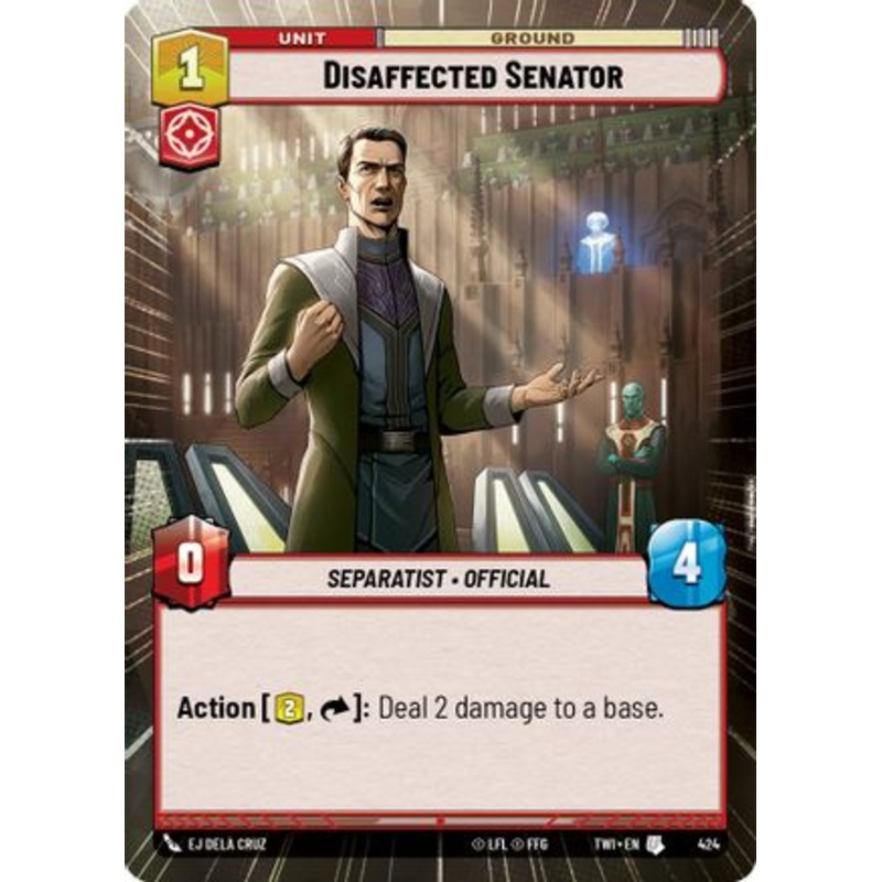Disaffected Senator (Hyperspace) (424) - Twilight of the Republic Foil