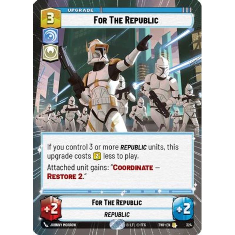 For The Republic (Hyperspace) (324) - Twilight of the Republic Foil