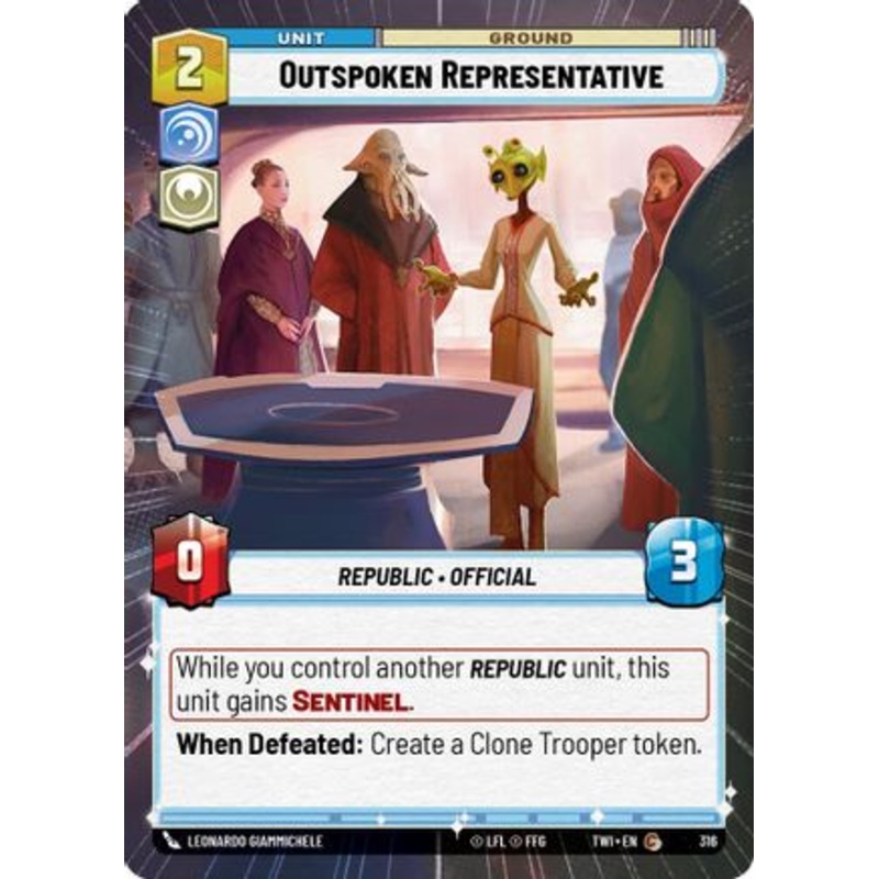 Outspoken Representative (Hyperspace) (316) - Twilight of the Republic