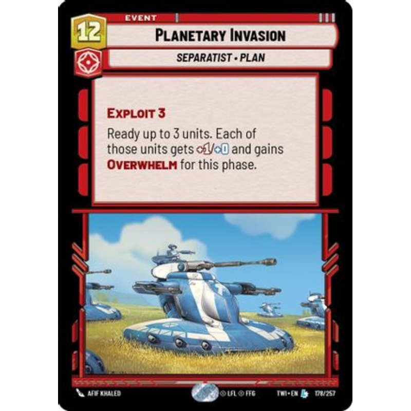 Planetary Invasion (178/257) - Twilight of the Republic Foil