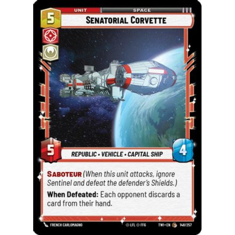 Senatorial Corvette (148/257) - Twilight of the Republic