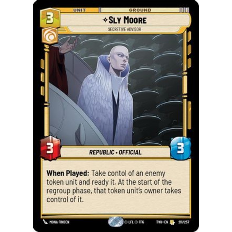 Sly Moore - Secretive Advisor (211/257) - Twilight of the Republic Foil