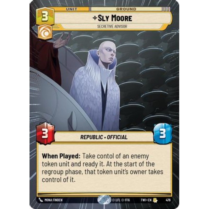 Sly Moore - Secretive Advisor (Hyperspace) (476) - Twilight of the Republic Foil
