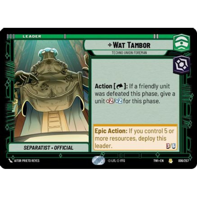 Wat Tambor - Techno Union Foreman (006/257) - Twilight of the Republic