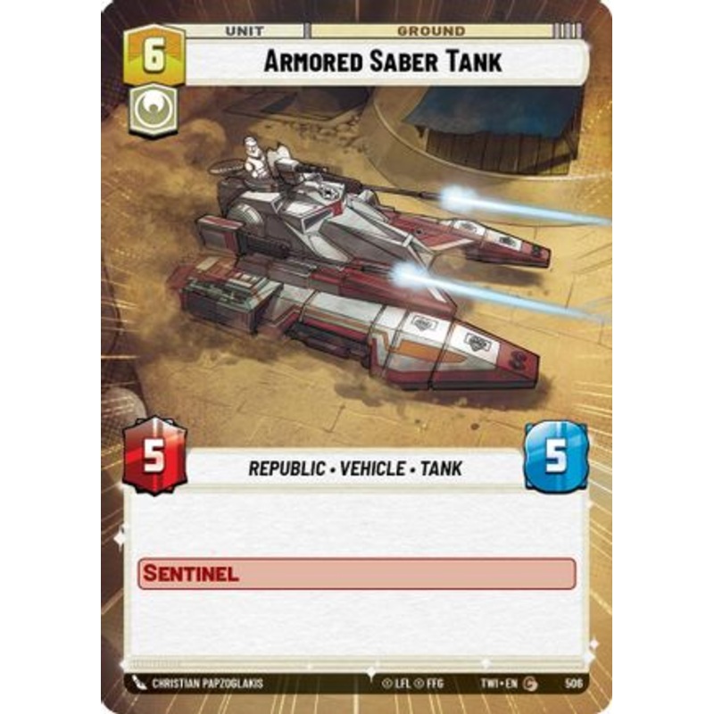 Armored Saber Tank (Hyperspace) (506) - Twilight of the Republic Foil