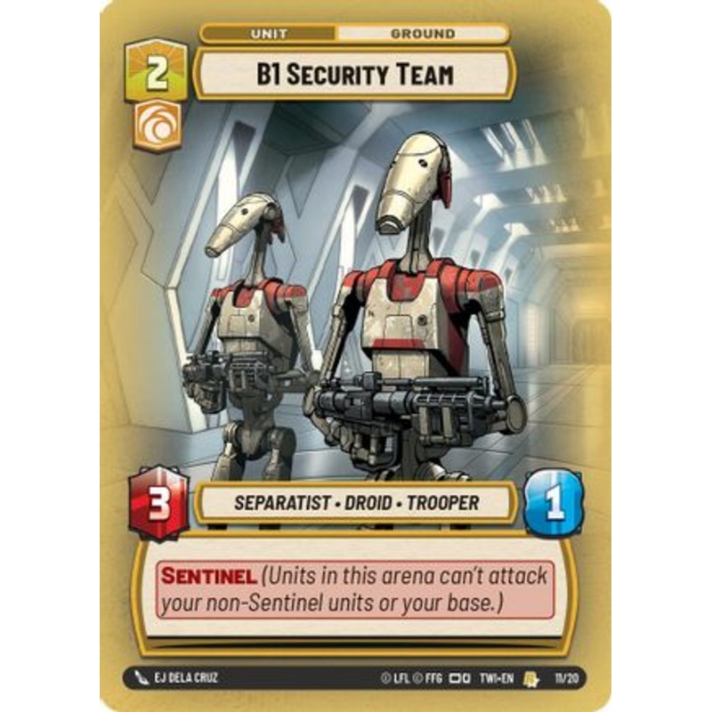 B1 Security Team (11/20) - Twilight of the Republic Weekly Play Promos