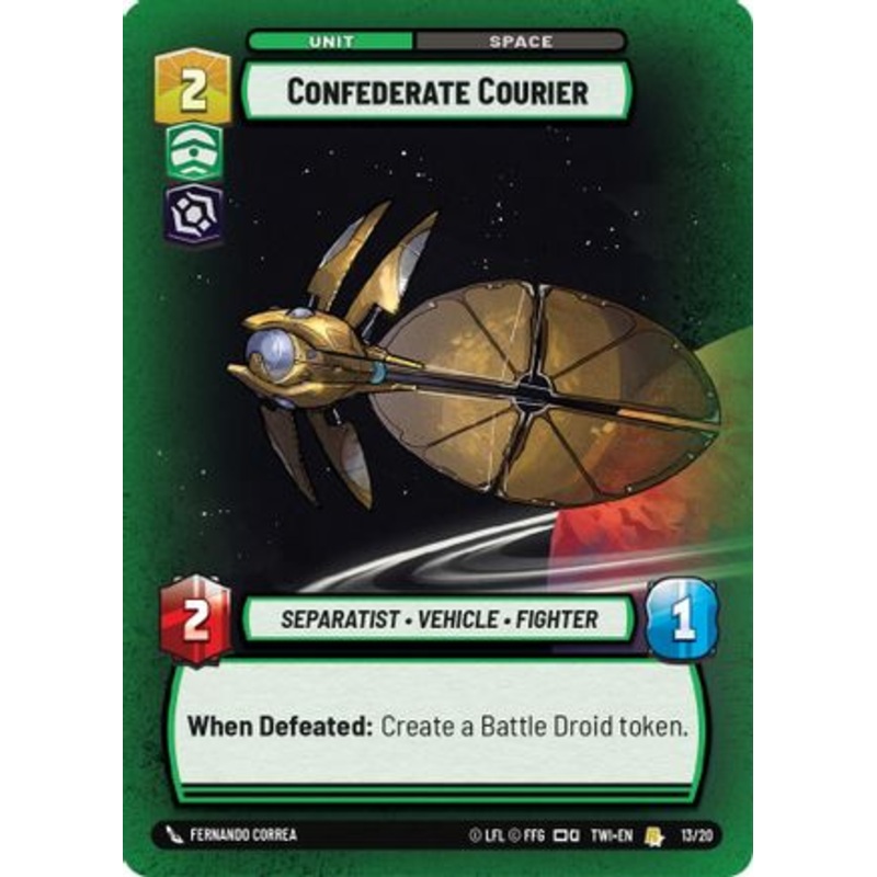 Confederate Courier (13/20) - Twilight of the Republic Weekly Play Promos Foil