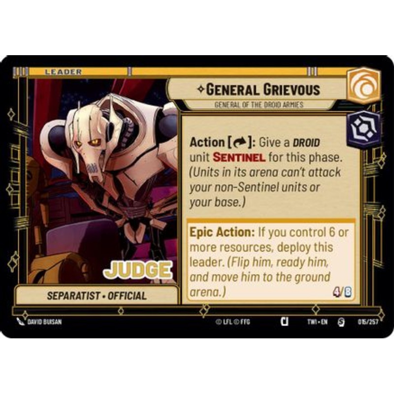 General Grievous - General of the Droid Armies (015/257) - Judge Promos