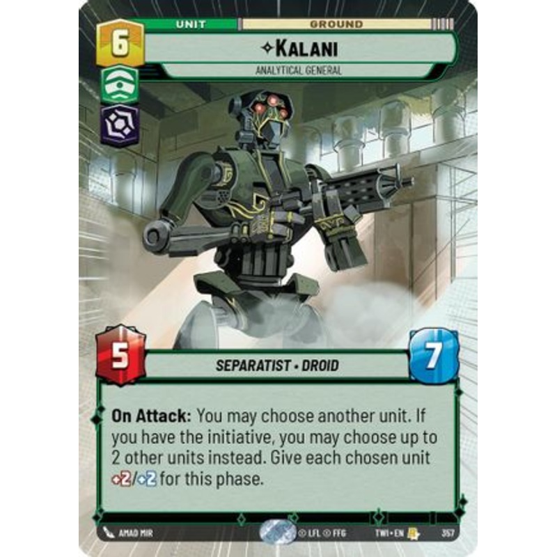 Kalani - Analytical General (Hyperspace) (357) - Twilight of the Republic Foil
