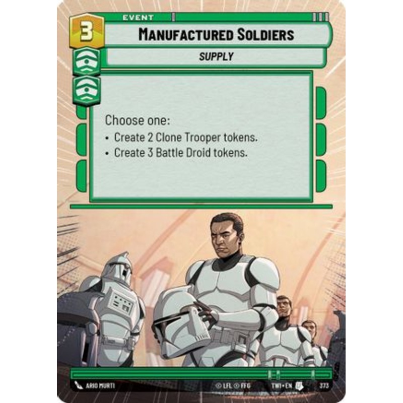 Manufactured Soldiers (Hyperspace) (373) - Twilight of the Republic Foil