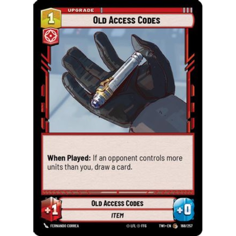 Old Access Codes (168/257) - Twilight of the Republic Foil
