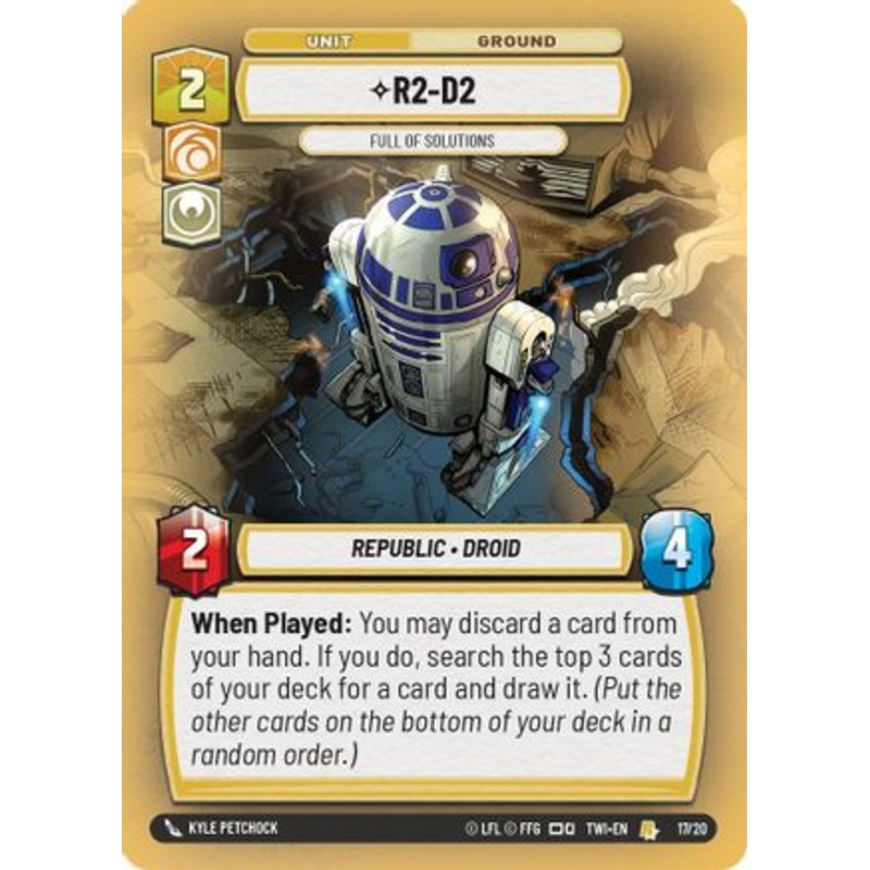 R2-D2 - Full of Solutions (17/20) - Twilight of the Republic Weekly Play Promos Foil