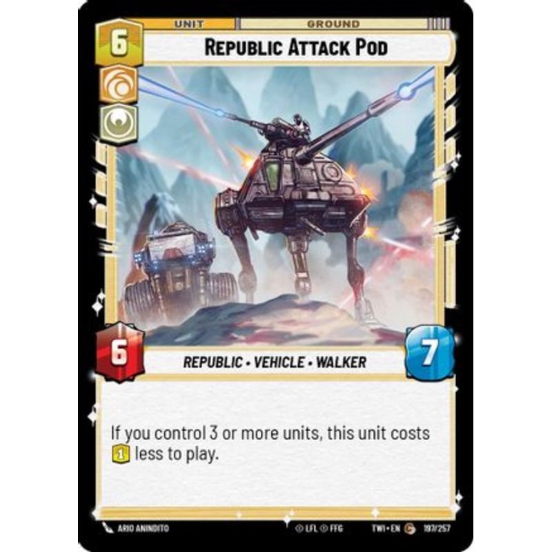 Republic Attack Pod (197/257) - Twilight of the Republic Foil