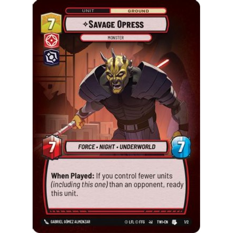Savage Opress - Monster (1/2) - Organized Play Promos