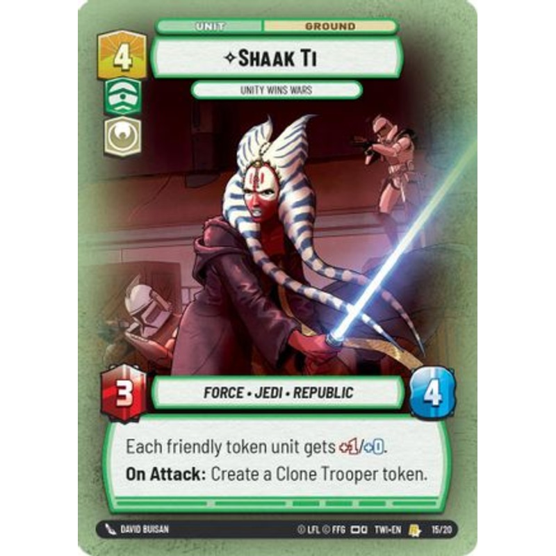 Shaak Ti - Unity Wins Wars (15/20) - Twilight of the Republic Weekly Play Promos