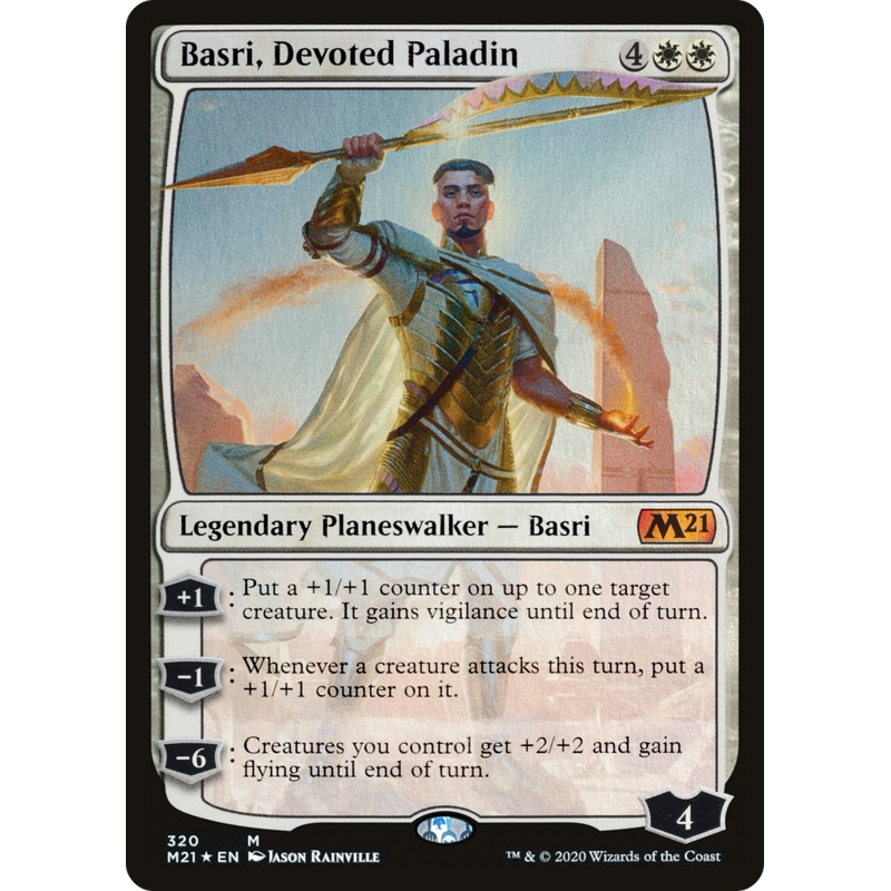 Basri, Devoted Paladin (M21-320) - Core Set 2021 Foil