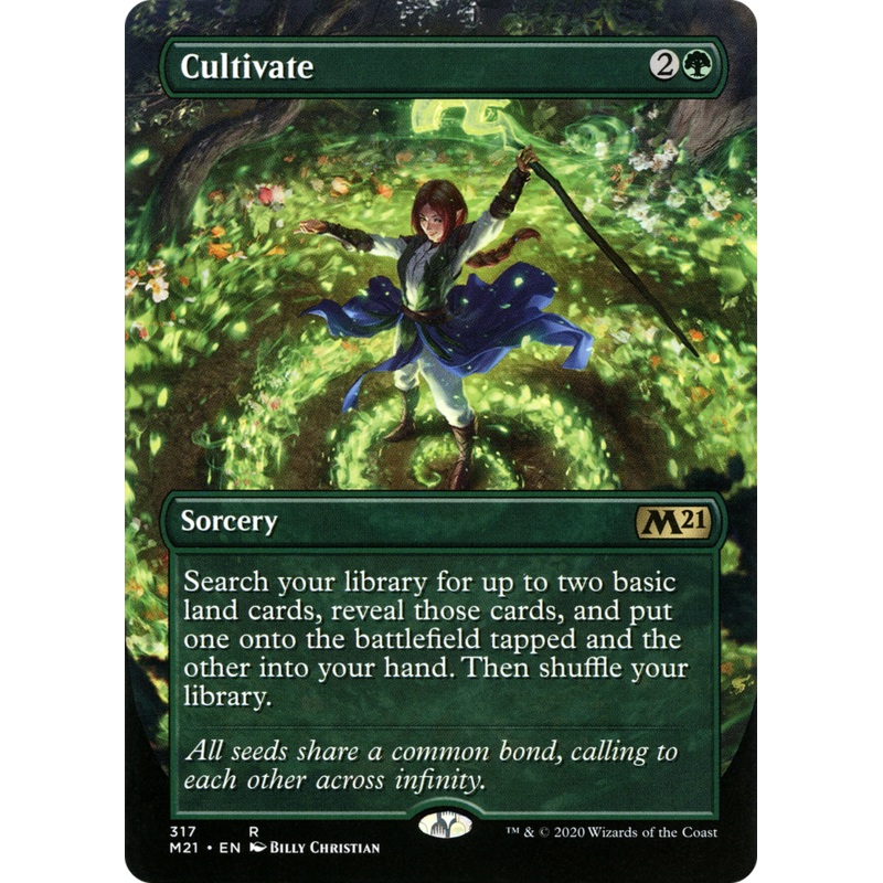 Cultivate (M21-317) - Core Set 2021 (Borderless) Foil