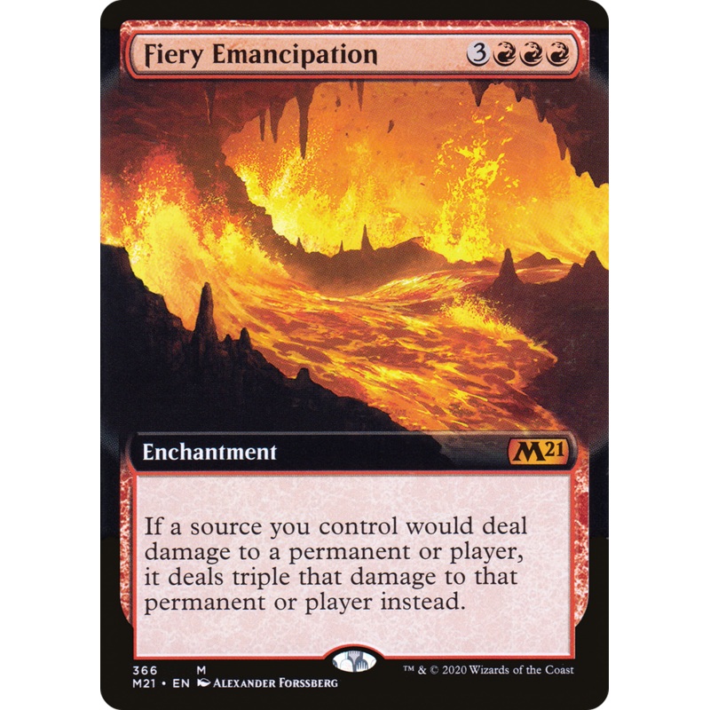 Fiery Emancipation (M21-366) - Core Set 2021: (Extended Art)