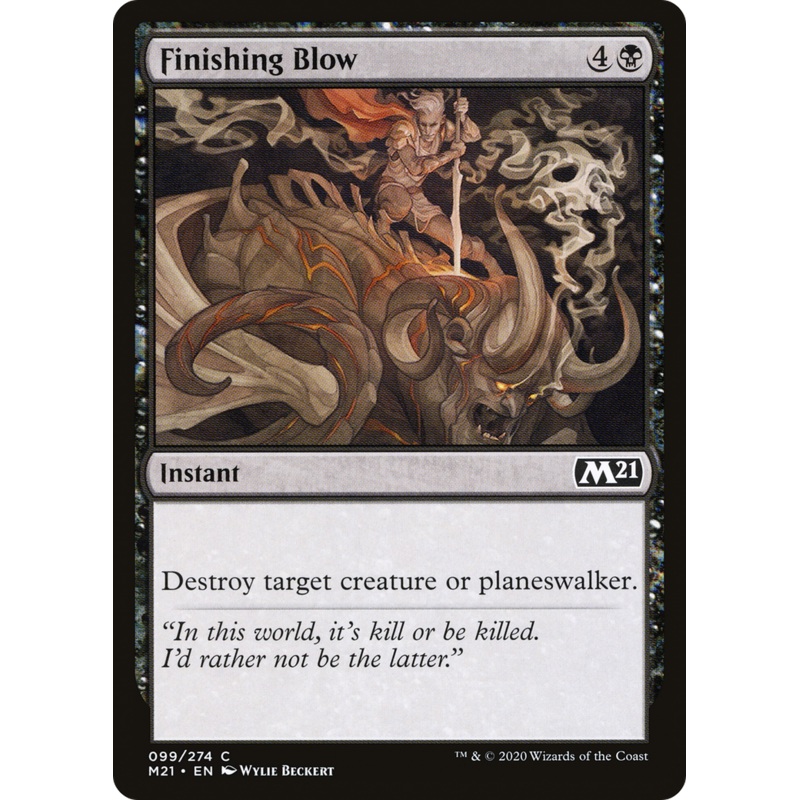 Finishing Blow (M21-099) - Core Set 2021 Foil