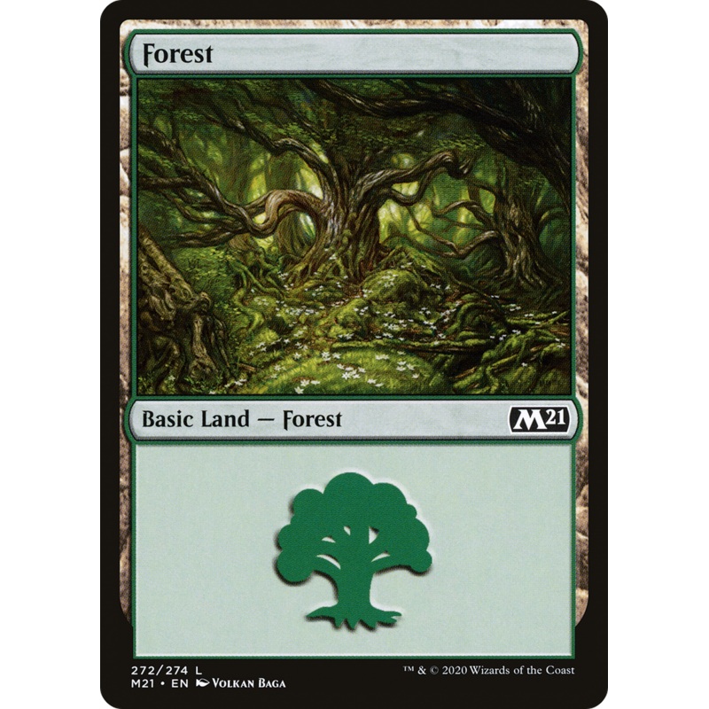 Forest (M21-272) - Core Set 2021 Foil