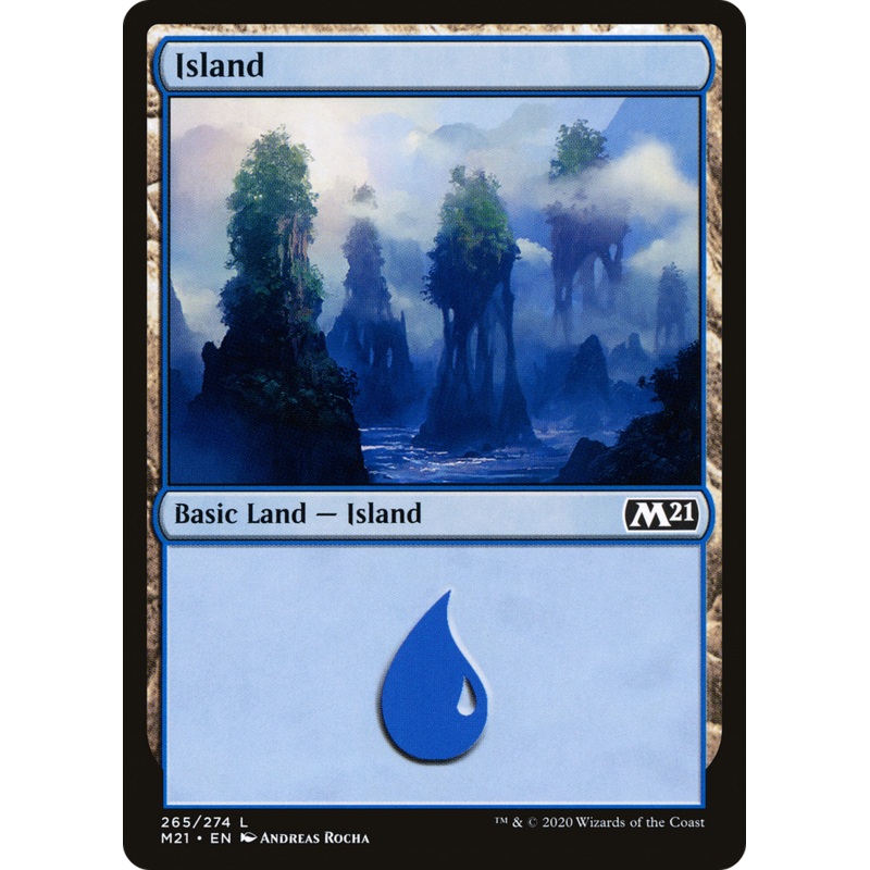 Island (M21-265) - Core Set 2021 Foil