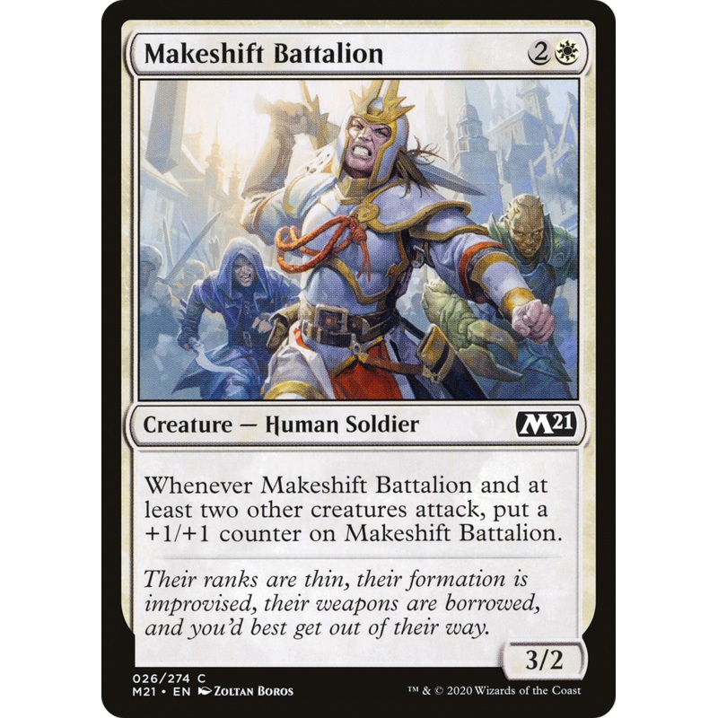 Makeshift Battalion (M21-026) - Core Set 2021 Foil