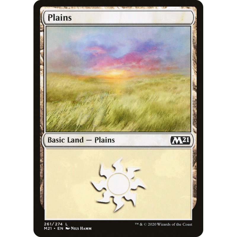 Plains (M21-261) - Core Set 2021 Foil