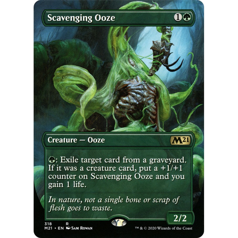 Scavenging Ooze (M21-318) - Core Set 2021 (Borderless) Foil