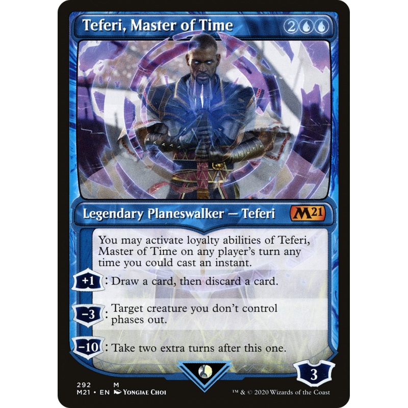 Teferi, Master of Time (M21-292) - Core Set 2021: (Showcase) Foil