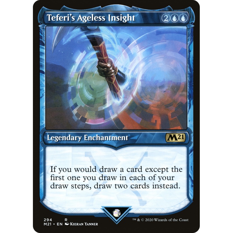 Teferi's Ageless Insight (M21-294) - Core Set 2021: (Showcase) Foil