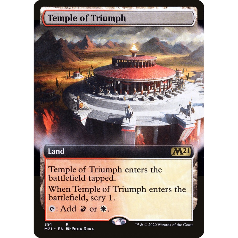 Temple of Triumph (M21-391) - Core Set 2021: (Extended Art) Foil