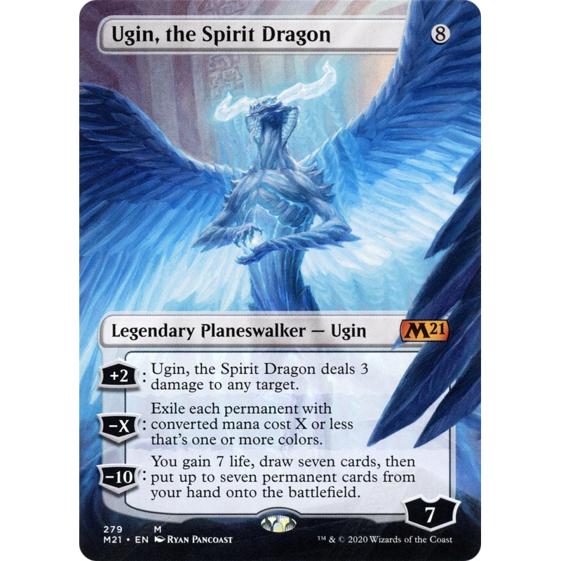 Ugin, the Spirit Dragon (M21-279) - Core Set 2021 (Borderless) Foil