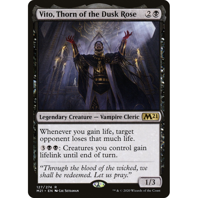 Vito, Thorn of the Dusk Rose (M21-127) - Core Set 2021