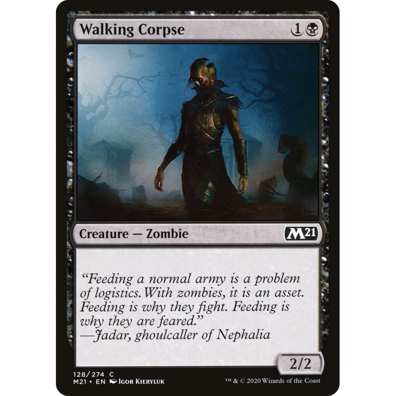 Walking Corpse (M21-128) - Core Set 2021 Foil
