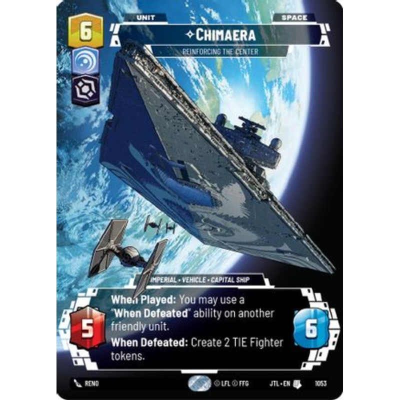 Chimaera - Reinforcing the Center (Prestige Foil) (1053) - Jump to Lightspeed Foil
