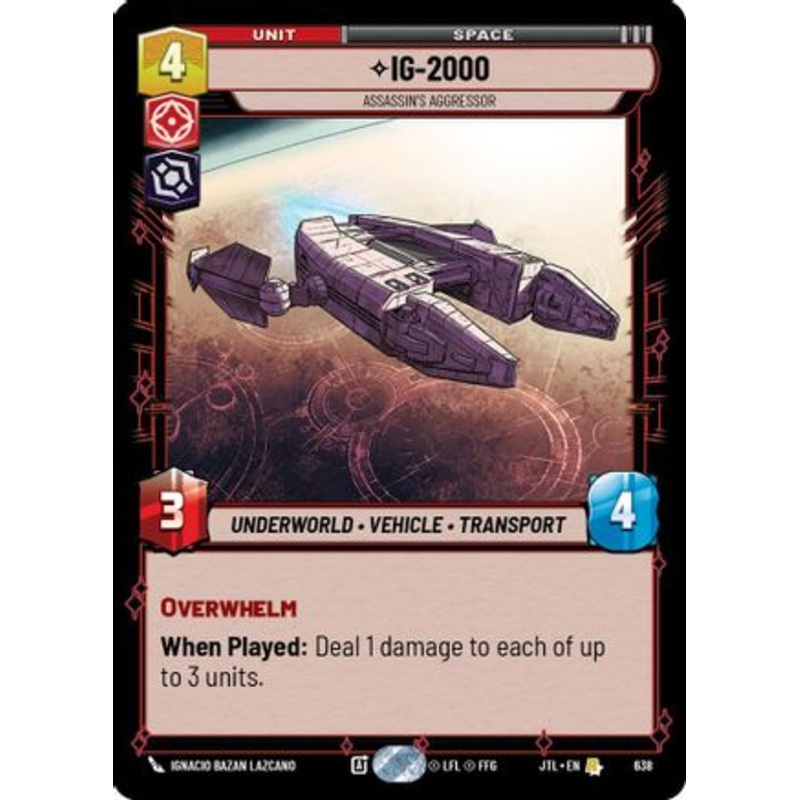 IG-2000 - Assassin's Aggressor (Foil) (638) - Jump to Lightspeed Foil