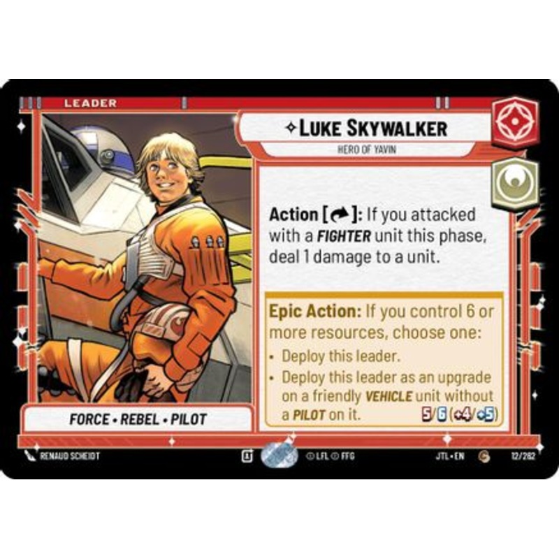 Luke Skywalker - Hero of Yavin (012/262) - Jump to Lightspeed