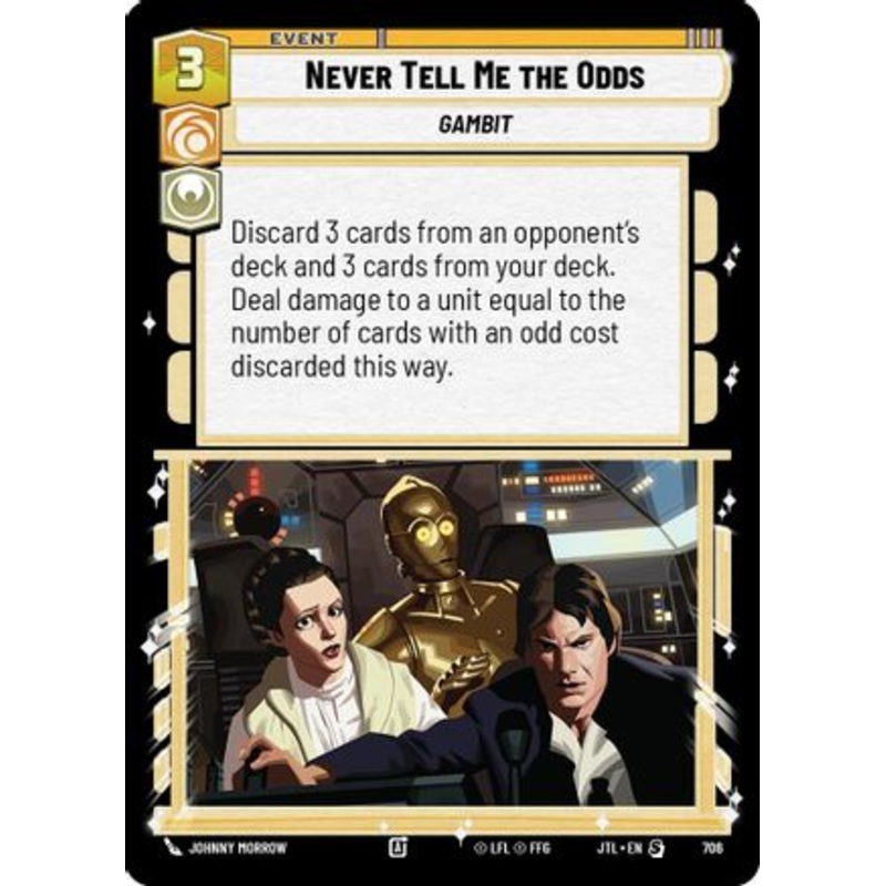 Never Tell Me the Odds (Foil) (706) - Jump to Lightspeed Foil