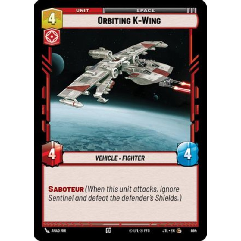 Orbiting K-Wing (Foil) (664) - Jump to Lightspeed Foil