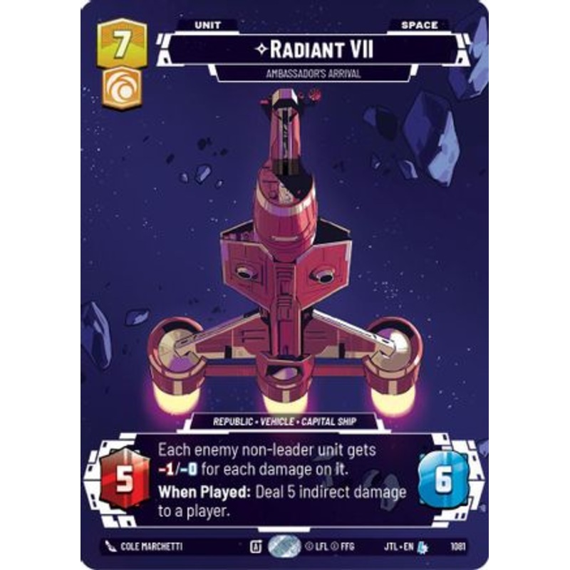 Radiant VII - Ambassadors' Arrival (Prestige Foil) (1081) - Jump to Lightspeed Foil