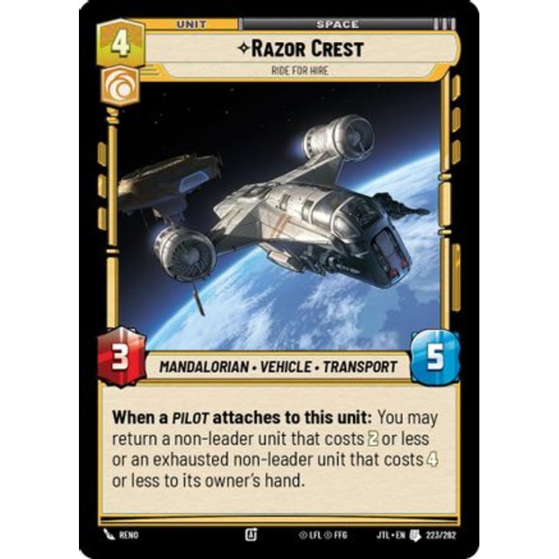 Razor Crest - Ride for Hire (223/262) - Jump to Lightspeed