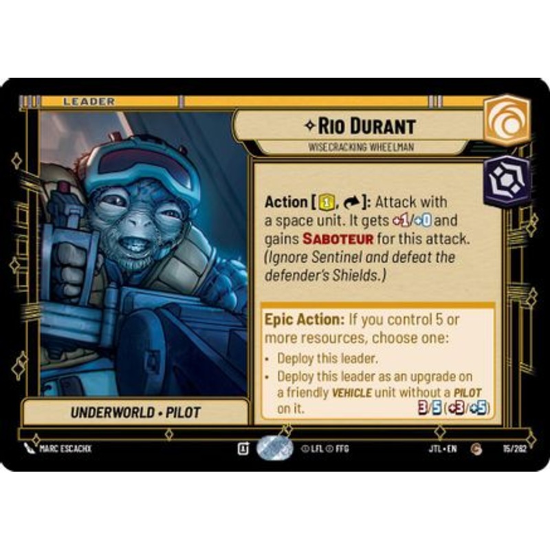 Rio Durant - Wisecracking Wheelman (015/262) - Jump to Lightspeed