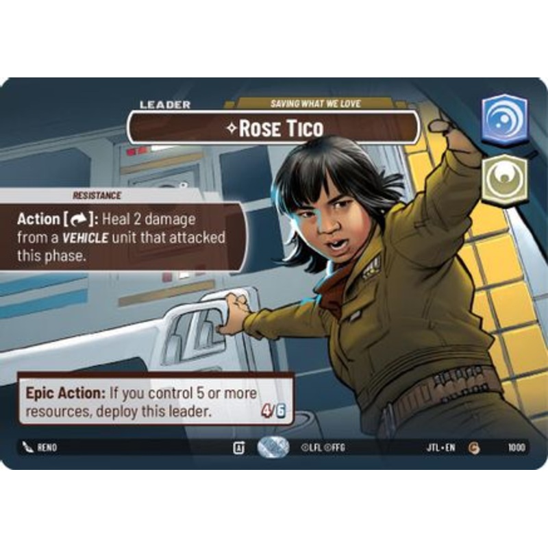 Rose Tico - Saving What We Love (Showcase) (1000) - Jump to Lightspeed Foil