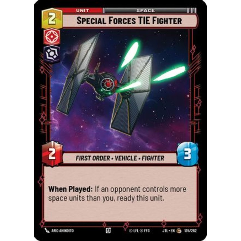 Special Forces TIE Fighter (135/262) - Jump to Lightspeed