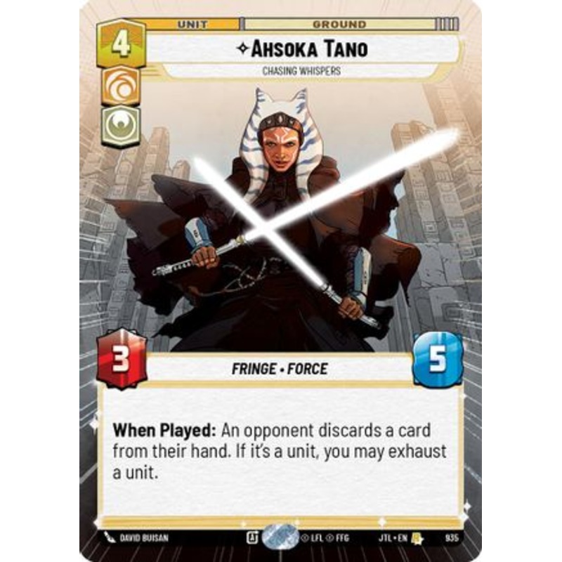 Ahsoka Tano - Chasing Whispers (Hyperspace Foil) (935) - Jump to Lightspeed Foil