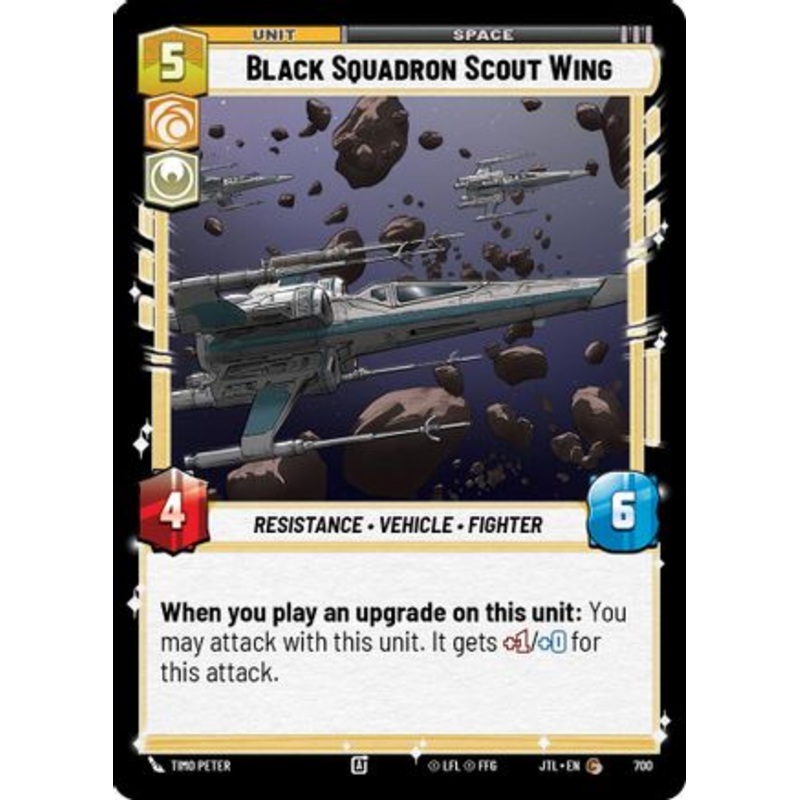 Black Squadron Scout Wing (Foil) (700) - Jump to Lightspeed Foil